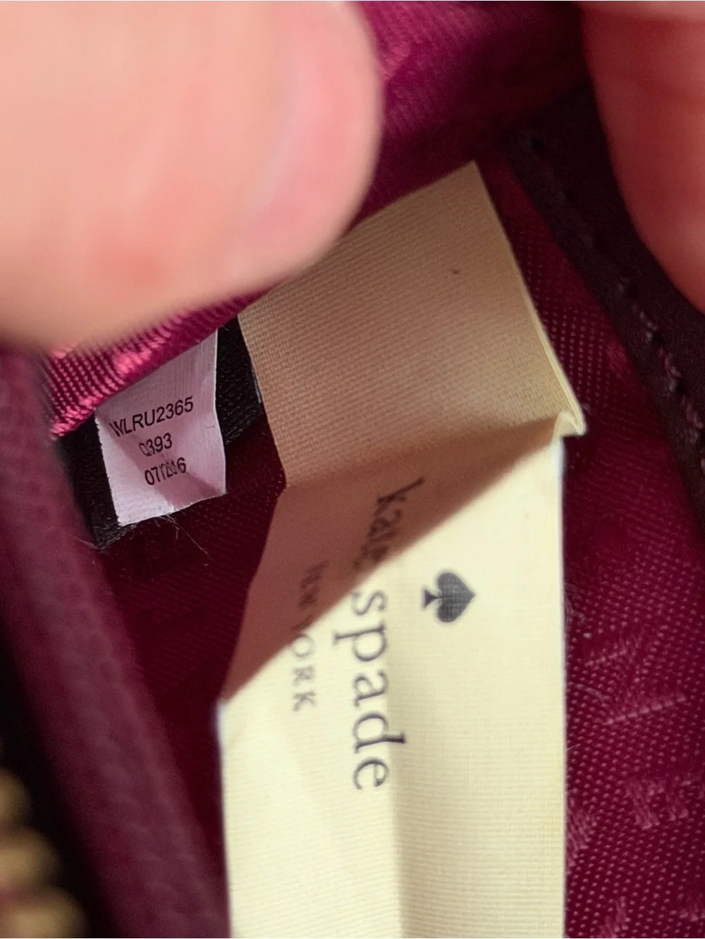 Kate Spade Bixby Place Neda Zip Around Wallet in Burgundy